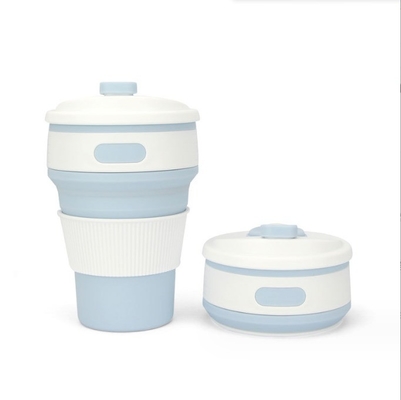 Convenient 350ml Foldable Silicone Coffee Cup for Presents and Outdoor Enthusiasts