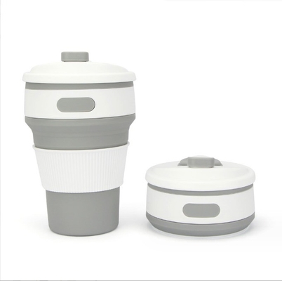 Convenient 350ml Foldable Silicone Coffee Cup for Presents and Outdoor Enthusiasts