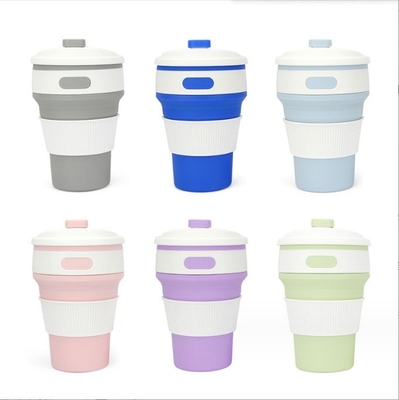 Silicone Folding Water Cup for Outdoor Sports Portable Travel Coffee Collapsible Cup