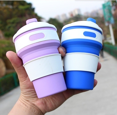 Silicone Folding Water Cup for Outdoor Sports Portable Travel Coffee Collapsible Cup