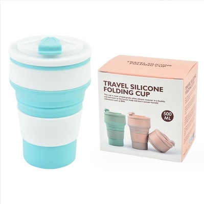 350ml Volume Food Grade Collapsible Silicone Sports Water Bottle with Custom Logo