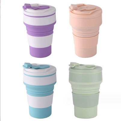 American Style Collapsible Travel Sport Mug Presents Design for Foldable Silicon Cups