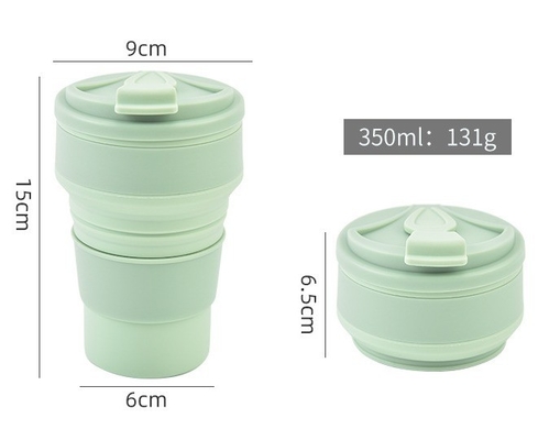 American Style Collapsible Travel Sport Mug Presents Design for Foldable Silicon Cups