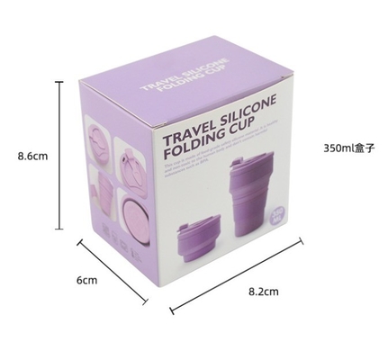 American Style Collapsible Travel Sport Mug Presents Design for Foldable Silicon Cups