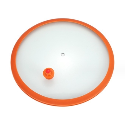 Multipurpose Home Silicone Glass Lid Sustainable Heat Proof Visual Anti-Overflow Pot Lid