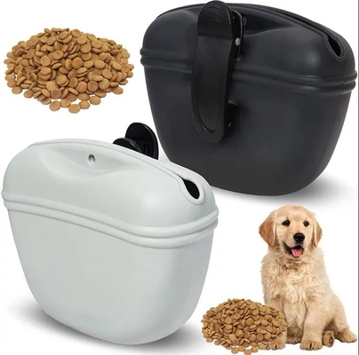 Outdoor Dog Walking Silicone Dog Food Snack Bag Portable Waist Pack for Pet Training