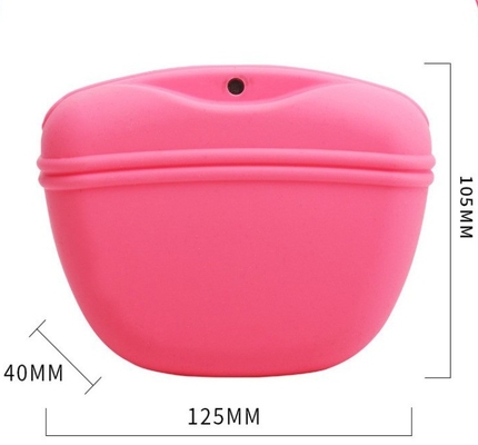 Outdoor Dog Walking Silicone Dog Food Snack Bag Portable Waist Pack for Pet Training