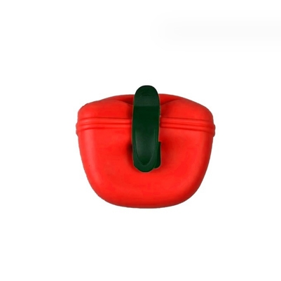 Cutting Service Silicone Portable Dog Treat Bag with Magnetic Closure and Waist Clip Pouch