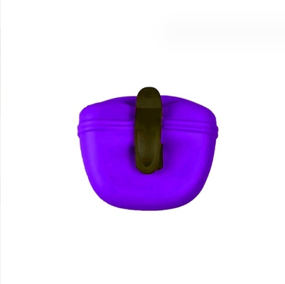 Cutting Service Silicone Portable Dog Treat Bag with Magnetic Closure and Waist Clip Pouch