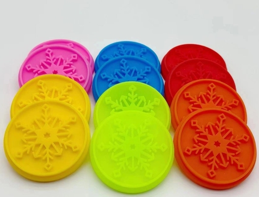 Cookie Stamps Wooden Handle Silicone Christmas Biscuit Cutter for Sustainable Baking