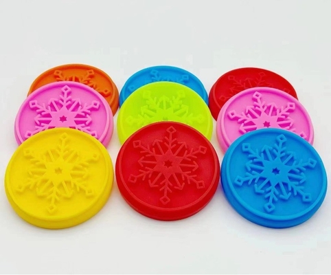 Cookie Stamps Wooden Handle Silicone Christmas Biscuit Cutter for Sustainable Baking