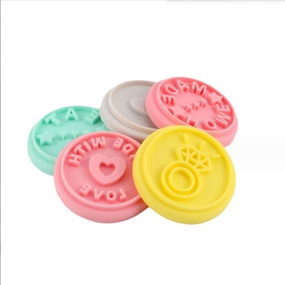 Sustainable Customized Silicone Stamp Food Grade Cookie Stamps with Wooden Handle