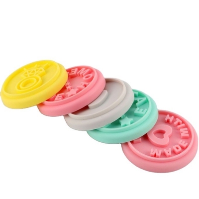 Sustainable Customized Silicone Stamp Food Grade Cookie Stamps with Wooden Handle