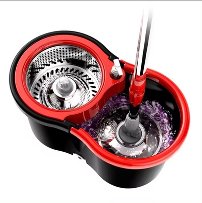 Heavy Duty 360 Spin Magic Mop with Press Detergent Bottle and Microfiber Cloth Cover Type