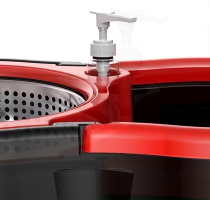 Heavy Duty 360 Spin Magic Mop with Press Detergent Bottle and Microfiber Cloth Cover Type