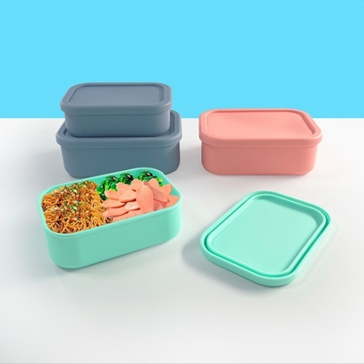 Freshness Preservation Food Grade Silicone Sealed Storage Box BPA Free Kids Bento Box
