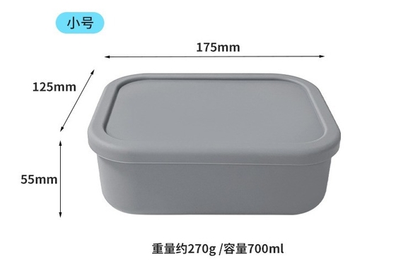 Freshness Preservation BPA Free Silicone Sealed Storage Box for Kids Silicone Bento Box