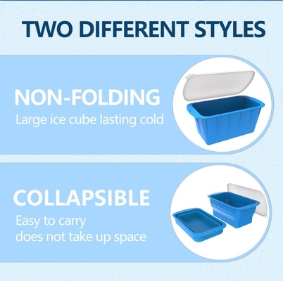Food Grade Silicone Ice Cube Maker Collapsible Portable Moulds Trays for Easy Release