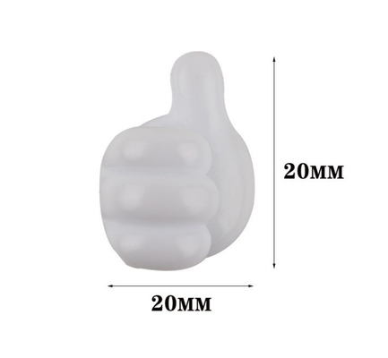 Creative Self Adhesive Thumb Hook for Cable Clip and Key Wall Decoration Hook Type