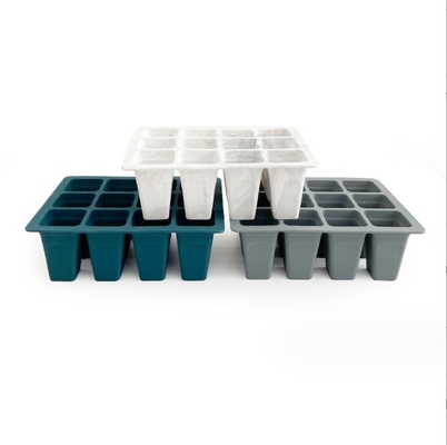 Reusable Silicone Plastic Nursery Tray for Eco-Friendly Flower Pot Germination