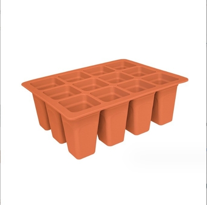 Reusable Silicone Plastic Nursery Tray for Eco-Friendly Flower Pot Germination