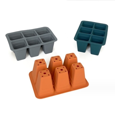 Convenient Planting with Reusable Silicone Seed Starting Trays and Nursery Trays Lids