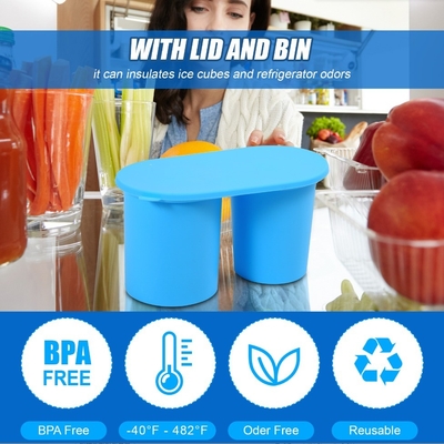 Exclusive Patent Reusable Silicone Ice Hollow Cylinder Tray Mold for Large Ice Cubes