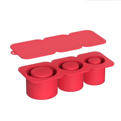 Silicone Ice Maker With Lid for 3 Hollow Cylinder Ice Molds Sustainable and by Stanley