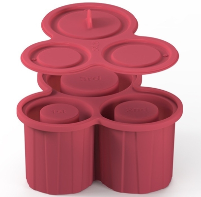 3 Pcs Silicone Cylinder Ice Mold for Tumbler Cup and Easy-To-Release Silicone Ice Cube Tray