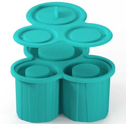 3 Pcs Silicone Cylinder Ice Mold for Tumbler Cup and Easy-To-Release Silicone Ice Cube Tray