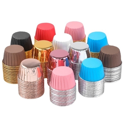 High Temperature Resistant Rolling Mouth Muffin Cup Cake Baking Molds Multi Colour